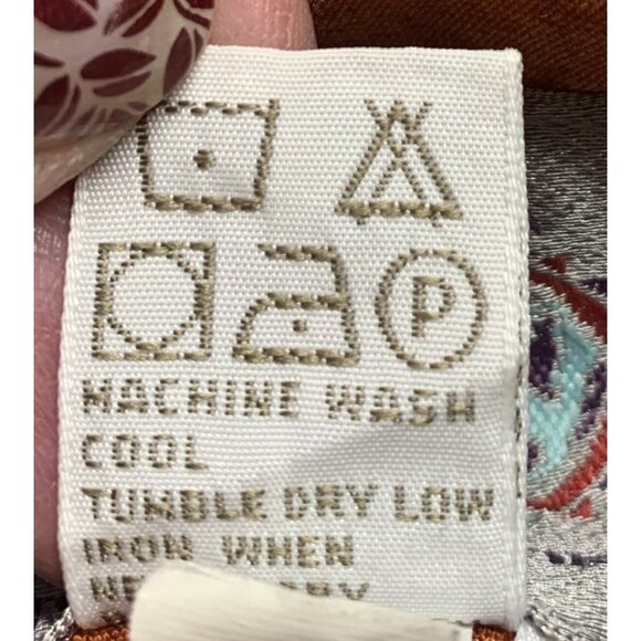 The Territory Ahead Mens Large Short Sleeve Button Up Tribal Colorful Aztec - Picture 6 of 7